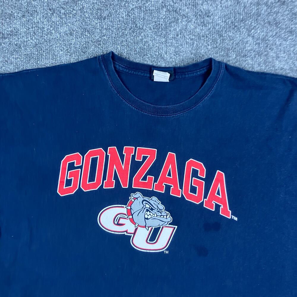 Blue 84 Gonzaga T-Shirt Mens Size 2XL Navy Graphic College Bulldogs Logo‎